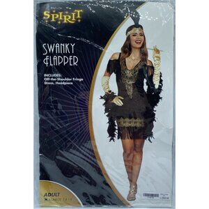 Spirit Swanky Flapper Adult Ladies Halloween Theatre Costume Size X-Large 14-16